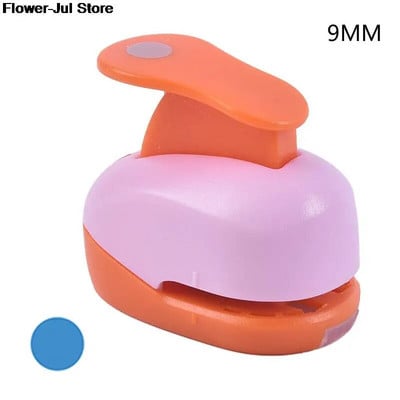 1PC Round Hole Punch DIY Embossing Device Παιδική Εκπαιδευτική Μηχανή Ανάγλυφης Εγχειρίδιο Paper Cutter Σχολικά προμήθειες 9/16/25mm