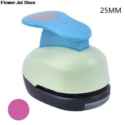 1PC Round Hole Punch DIY Embossing Device Παιδική Εκπαιδευτική Μηχανή Ανάγλυφης Εγχειρίδιο Paper Cutter Σχολικά προμήθειες 9/16/25mm