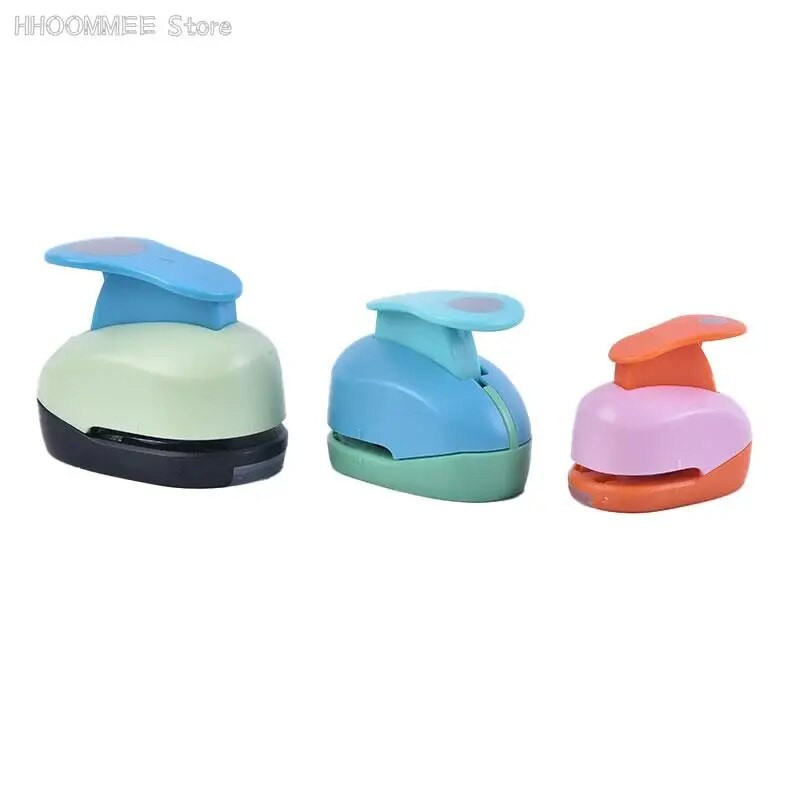 1PC Round Hole Punch DIY Embossing Device Παιδική Εκπαιδευτική Μηχανή Ανάγλυφης Εγχειρίδιο Paper Cutter Σχολικά προμήθειες 9/16/25mm