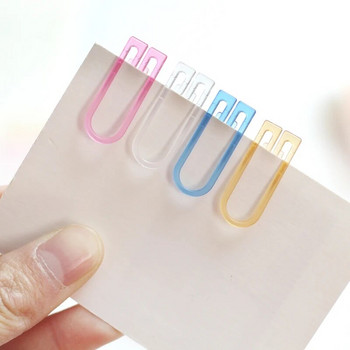 60 τμχ/παρτίδα ABS Πολύχρωμα Μίνι συνδετήρες Kawaii Stationery Candy Color Clear Binder Clips Φωτογραφίες Εισιτήρια Σημειώσεις Letter Κλιπ