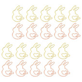 20 vnt Bunny sąvaržėlės tvirtinimo spaustukas Rabbit sąvaržėlė Metalinis biuro žymėjimas mokykliniai reikmenys Mielas mokinys