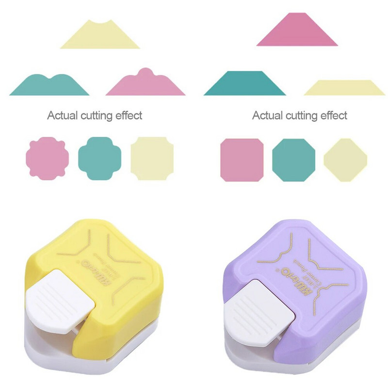 Φορητό Γωνιακό Στρογγυλό Χαρτί Κάρτα Γωνιακές Διατρήσεις Scrapbooking 3-σε-1 DIY Mini Corner Cutter R4/R7/R10mm Circle Trimmer Punch