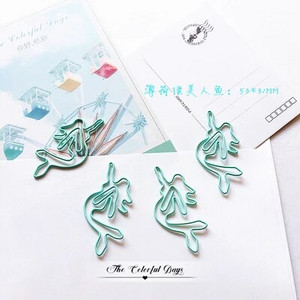 TUTU 20PCS/LOT zvijezda alpaka sirena Papir svijetlo zelene boje Smiješne kawaii oznake za uredsku školsku štipaljku za označavanje papira H0459