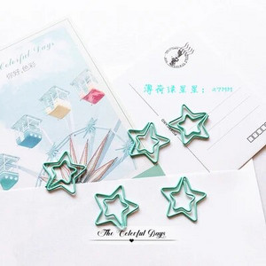 TUTU 20PCS/LOT zvijezda alpaka sirena Papir svijetlo zelene boje Smiješne kawaii oznake za uredsku školsku štipaljku za označavanje papira H0459