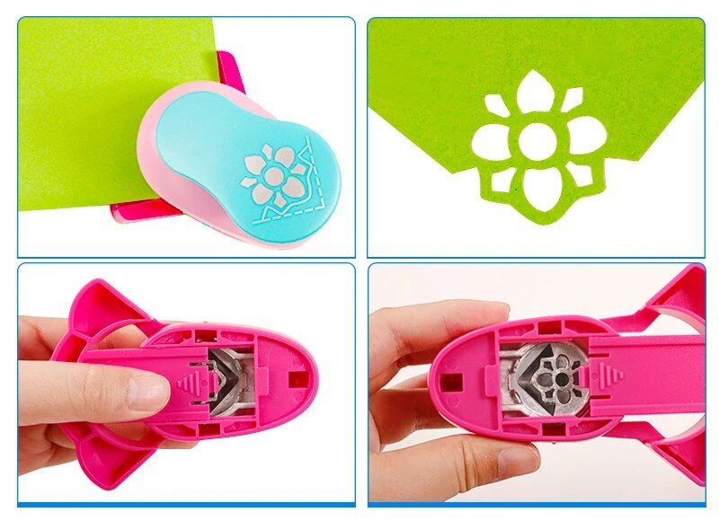 Ανάγλυφο DIY γωνιακό χαρτί εκτύπωσης κάρτας Κόφτης Λεύκωμα Shaper μεγάλη συσκευή ανάγλυφου Hole Punch Kids Handmade Craft