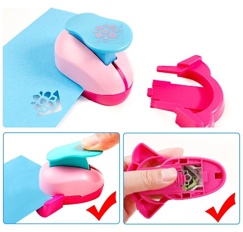 Ανάγλυφο DIY γωνιακό χαρτί εκτύπωσης κάρτας Κόφτης Λεύκωμα Shaper μεγάλη συσκευή ανάγλυφου Hole Punch Kids Handmade Craft