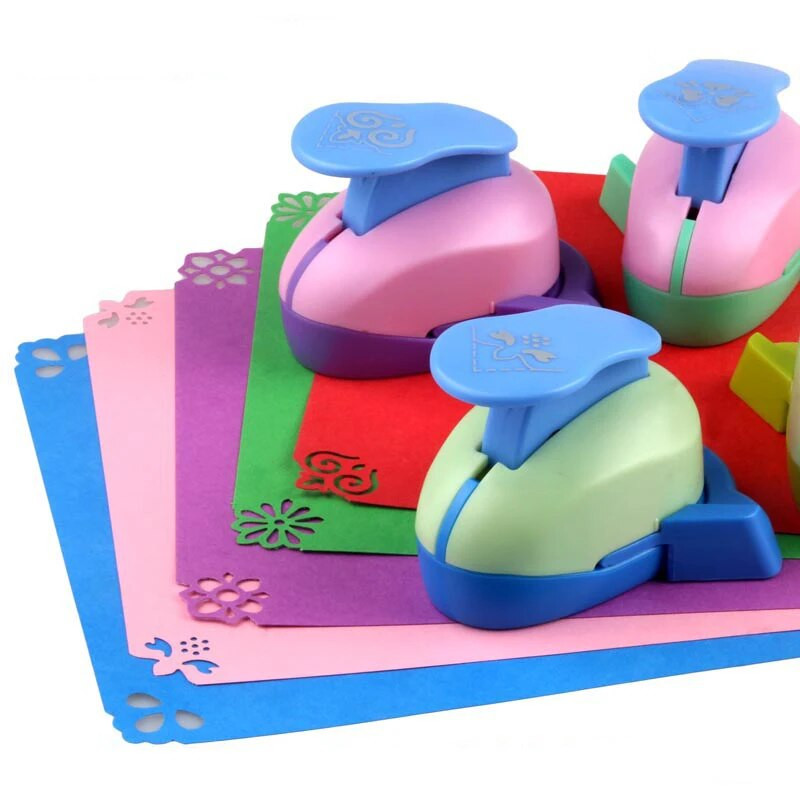 Ανάγλυφο DIY γωνιακό χαρτί εκτύπωσης κάρτας Κόφτης Λεύκωμα Shaper μεγάλη συσκευή ανάγλυφου Hole Punch Kids Handmade Craft