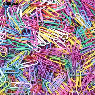 100 gab. 28*8 mm Spraudītes Papīra saspraudes turētājs Dozators Bulticolor Spraudītes Matu sprādzes Smalkas biroja skolas iesiešanas piederumi