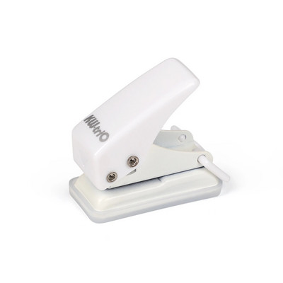 4 mudelit Lihtne mini-ühe paberipuncher Väike värske kaasaskantav kontoriköitmistarbed Ajakirja väljalõigete album Hole Punch Kirjatarbed