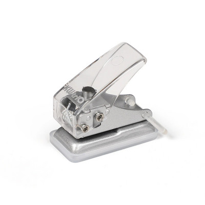 4 mudelit Lihtne mini-ühe paberipuncher Väike värske kaasaskantav kontoriköitmistarbed Ajakirja väljalõigete album Hole Punch Kirjatarbed