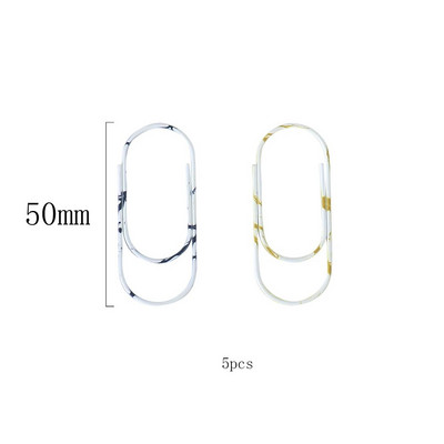 5Gb Mīlīgs marmora metāla saspraudes Biroja skolas piederumi Kancelejas piederumi Foto Dekoratīvā karikatūras organizatora turētājs Grāmatzīme H0542