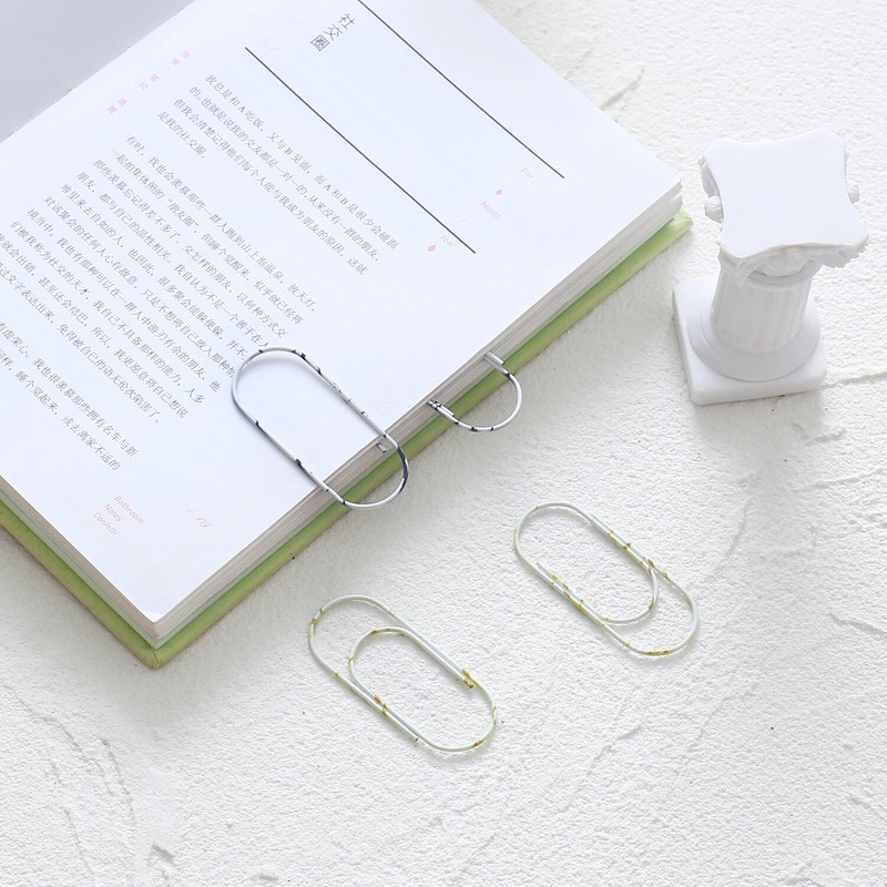 5Gb Mīlīgs marmora metāla saspraudes Biroja skolas piederumi Kancelejas piederumi Foto Dekoratīvā karikatūras organizatora turētājs Grāmatzīme H0542