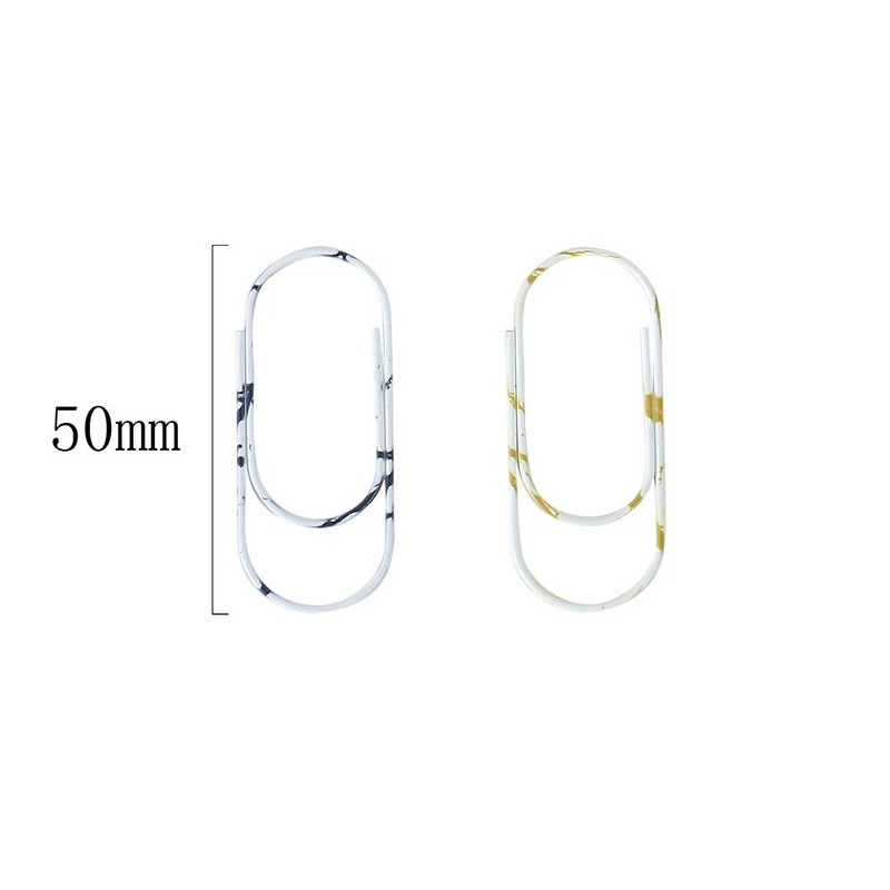 5Gb Mīlīgs marmora metāla saspraudes Biroja skolas piederumi Kancelejas piederumi Foto Dekoratīvā karikatūras organizatora turētājs Grāmatzīme H0542