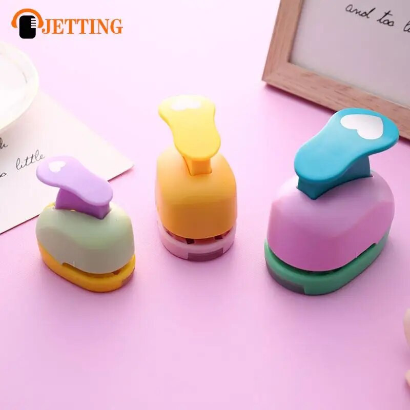 Širdies/apskritimo perforatorius 9/16/25 mm „pasidaryk pats“ rankdarbių perforatorius, skirtas iškarpoms sudaryti Punch Maker Vaikams iškarpų albumas, popieriaus pjaustyklė, įspaudimo aštresnis