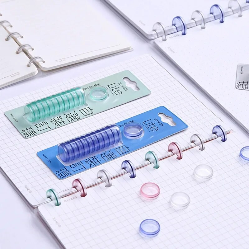 Seeneauguga sidumispandlaga 15/20 mm armastussüdamega ketaste rõngas, mis sobib lahtiste lehtedega märkmikuplaneerija päevikuraamatute jaoks