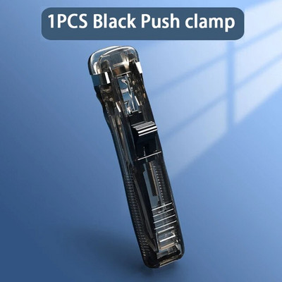 Skavu metāla saspraudes stumjamās rokas papīra griezējs ar uzpildes fiksācijas kārtošanas skavotājs Atkārtoti lietojams spiedošais skava dokumentu failu kancelejas piederumiem