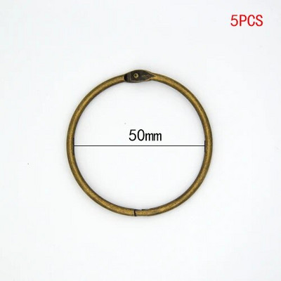 Augstas kvalitātes 2/4/5/10 gab. Metāla gredzenveida stiprinājums 15 — 76 mm DIY Albumi Brīvu lapu grāmatu stīpas Atvēršanas iesiešanas piederumi Fotoalbums Offic