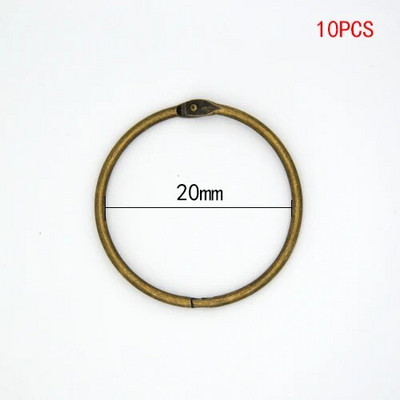 Augstas kvalitātes 2/4/5/10 gab. Metāla gredzenveida stiprinājums 15 — 76 mm DIY Albumi Brīvu lapu grāmatu stīpas Atvēršanas iesiešanas piederumi Fotoalbums Offic