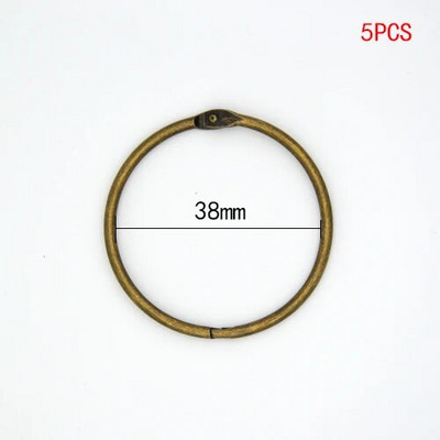 Augstas kvalitātes 2/4/5/10 gab. Metāla gredzenveida stiprinājums 15 — 76 mm DIY Albumi Brīvu lapu grāmatu stīpas Atvēršanas iesiešanas piederumi Fotoalbums Offic