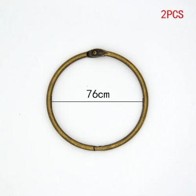 Augstas kvalitātes 2/4/5/10 gab. Metāla gredzenveida stiprinājums 15 — 76 mm DIY Albumi Brīvu lapu grāmatu stīpas Atvēršanas iesiešanas piederumi Fotoalbums Offic