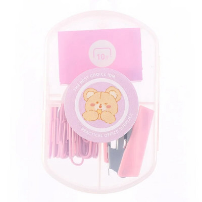 Mini Morandi krāsu metāla skavotāju komplekts ar skavām Iesiešanas rīki Kancelejas preces Biroja skolas piederumi 2023. gada jaunums