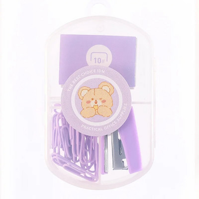 Mini Morandi krāsu metāla skavotāju komplekts ar skavām Iesiešanas rīki Kancelejas preces Biroja skolas piederumi 2023. gada jaunums