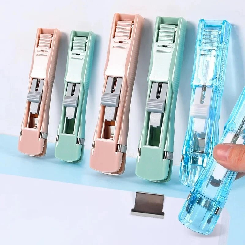 Mini bezizsekojams atkārtoti lietojams rokas skava, spiežams skavotājs papīrs grāmatu fails Biroja skola studentu saistviela Iesiešanas rīki Izejmateriāli Piederumi