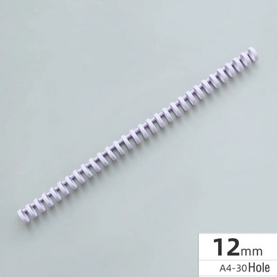 10 tk 12 mm 30 auguga lahtiste lehtedega plastikust sidumisrõngas vedruspiraalrõngad lapsele A4 A5 A6 paberist märkmiku kirjatarbed kontoritarbed