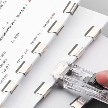Διαφανές κλιπ Pusher Paper Binder Clip Install Disassemble Tool for Staff Paper Fixing Clip Συρραπτικό Αξεσουάρ γραφείου