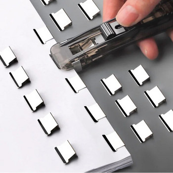 Διαφανές κλιπ Pusher Paper Binder Clip Install Disassemble Tool for Staff Paper Fixing Clip Συρραπτικό Αξεσουάρ γραφείου