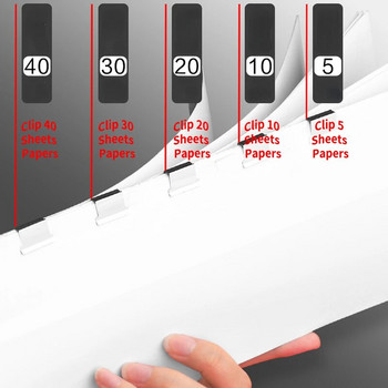Прозрачна скоба Тласкач Скоба за подвързване на хартия Инсталиране Инструмент за разглобяване за тест на персонала Скоба за фиксиране на хартия Телбод Офис аксесоари