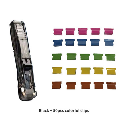 Permatomo spaustuko stūmiklio popieriaus segtuvo segtuko montavimo išmontavimo įrankis, skirtas personalo bandomajam popieriaus tvirtinimo segtuko segiklis Biuro priedai