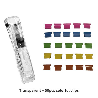 Permatomo spaustuko stūmiklio popieriaus segtuvo segtuko montavimo išmontavimo įrankis, skirtas personalo bandomajam popieriaus tvirtinimo segtuko segiklis Biuro priedai