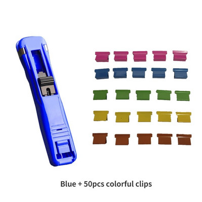 Permatomo spaustuko stūmiklio popieriaus segtuvo segtuko montavimo išmontavimo įrankis, skirtas personalo bandomajam popieriaus tvirtinimo segtuko segiklis Biuro priedai