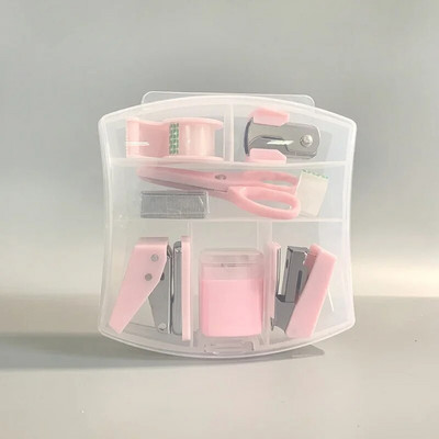 Μίνι συρραπτικό Σετ ταινιών τρύπας με συρραπτικό κορεατικό πολυλειτουργικό κιβώτιο εργαλείων αποκομμάτων Επιστροφή στα σχολικά προμήθειες για μαθητές