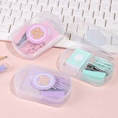 1Kontori kooli- ja õpilastarbed Mini Morandi värvisüsteem Uus värviline metallist klammerdaja komplekt Ideaalne köitmistööriist