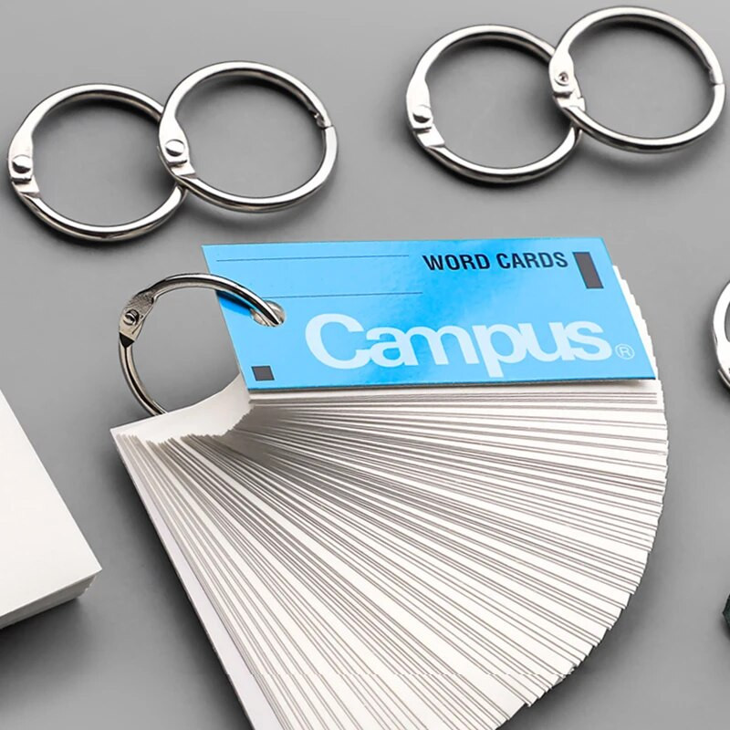 20/30/40/50 mm auksinio metalo laisvų lapų knygų segtuvai, šarnyriniai žiedai, raktų pakabukas