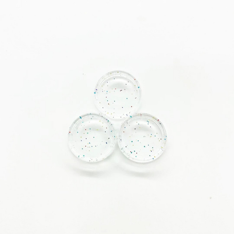 100gab 23mm iesiešanas diski Caurspīdīgi iesiešanas diski plastmasas apaļie diski iesiešanas piederumi sēņu caurumu piezīmju grāmatiņas iesiešanas gredzens