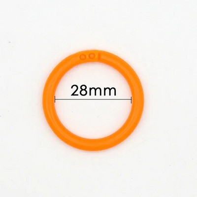 Kvalitetni 20 kom/komplet Plastični prsten za vezivanje 15- 39 mm DIY albumi Obruči za knjige s slobodnim listovima Uredski pribor za uvez Foto album