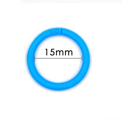 Kvalitetni 20 kom/komplet Plastični prsten za vezivanje 15- 39 mm DIY albumi Obruči za knjige s slobodnim listovima Uredski pribor za uvez Foto album