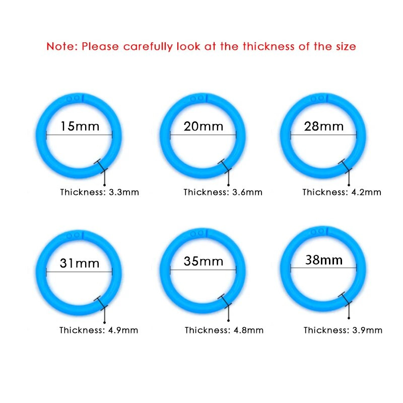 Kvalitetni 20 kom/komplet Plastični prsten za vezivanje 15- 39 mm DIY albumi Obruči za knjige s slobodnim listovima Uredski pribor za uvez Foto album