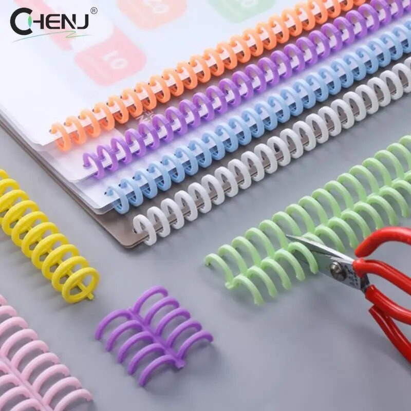 10 τεμ/σετ 30 τρύπες κύκλοι δακτύλιοι με χαλαρά φύλλα Χαρτί βιβλίο λευκώματος λευκώματος βιβλιοδεσίας Σπιράλ Α4 Κλιπ βιβλιοδεσίας σημειωματάριων