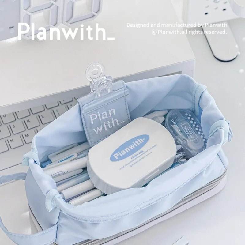 3 gab Iesiešanas rīks Mini skavotājs Skavu caurumošanas caurumu lentes mašīnas komplekts, Korejas daudzfunkciju albuma instrumentu kaste studentu piederumi