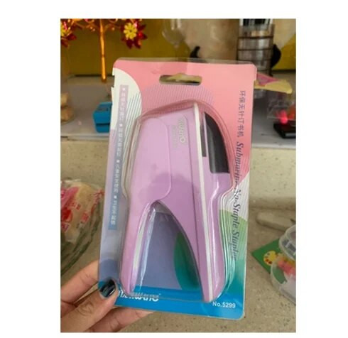 Neskavuma skavotāja skavošanas mašīna Mini Cute Book Bezskavu skavotājs Papīra skavotājs Skavotājs Bezmaksas skavotājs Bezadatas skavotājs