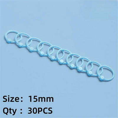 Creative Ring Hoops Πλαστικά με χαλαρά φύλλα πολλαπλών λειτουργιών κυκλικό κρίκοι βιβλιοδεσίας Προμήθειες βιβλιοδεσίας για πολύχρωμα άλμπουμ γραφείου Δώρο