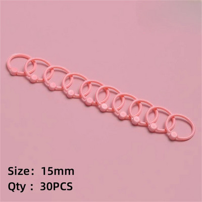 Creative Ring Hoops Πλαστικά με χαλαρά φύλλα πολλαπλών λειτουργιών κυκλικό κρίκοι βιβλιοδεσίας Προμήθειες βιβλιοδεσίας για πολύχρωμα άλμπουμ γραφείου Δώρο