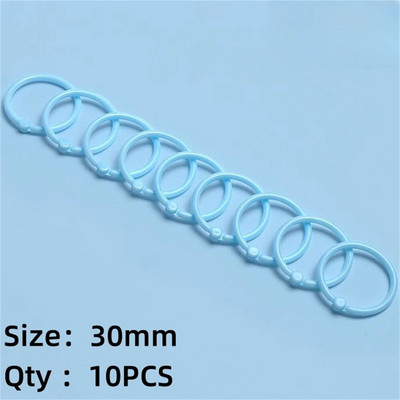 Creative Ring Hoops Πλαστικά με χαλαρά φύλλα πολλαπλών λειτουργιών κυκλικό κρίκοι βιβλιοδεσίας Προμήθειες βιβλιοδεσίας για πολύχρωμα άλμπουμ γραφείου Δώρο