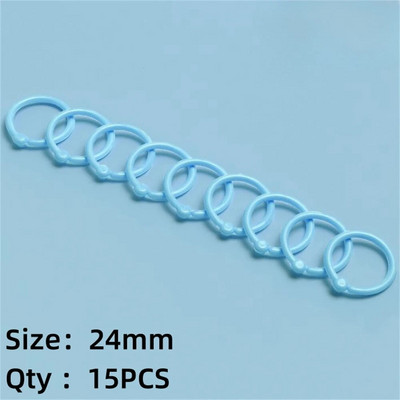 Creative Ring Hoops Πλαστικά με χαλαρά φύλλα πολλαπλών λειτουργιών κυκλικό κρίκοι βιβλιοδεσίας Προμήθειες βιβλιοδεσίας για πολύχρωμα άλμπουμ γραφείου Δώρο