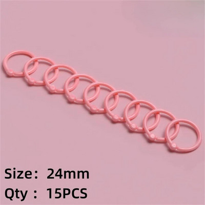 Creative Ring Hoops Πλαστικά με χαλαρά φύλλα πολλαπλών λειτουργιών κυκλικό κρίκοι βιβλιοδεσίας Προμήθειες βιβλιοδεσίας για πολύχρωμα άλμπουμ γραφείου Δώρο