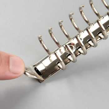 A4/B5/A5/A6/A7 Μεταλλικοί σπειροειδείς δακτύλιοι συνδετήρας συνδετήρας με χαλαρά φύλλα φάκελος φάκελος Κλιπ αξεσουάρ σημειωματάριου